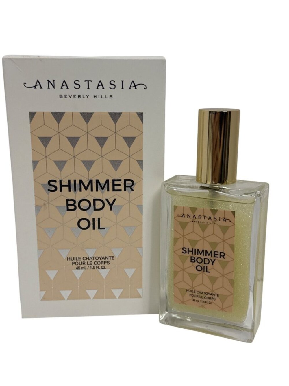 Anastasia Beverly Hills Shimmer Body Oil 1.5oz 45ml New In Box Glow Oil Luxury